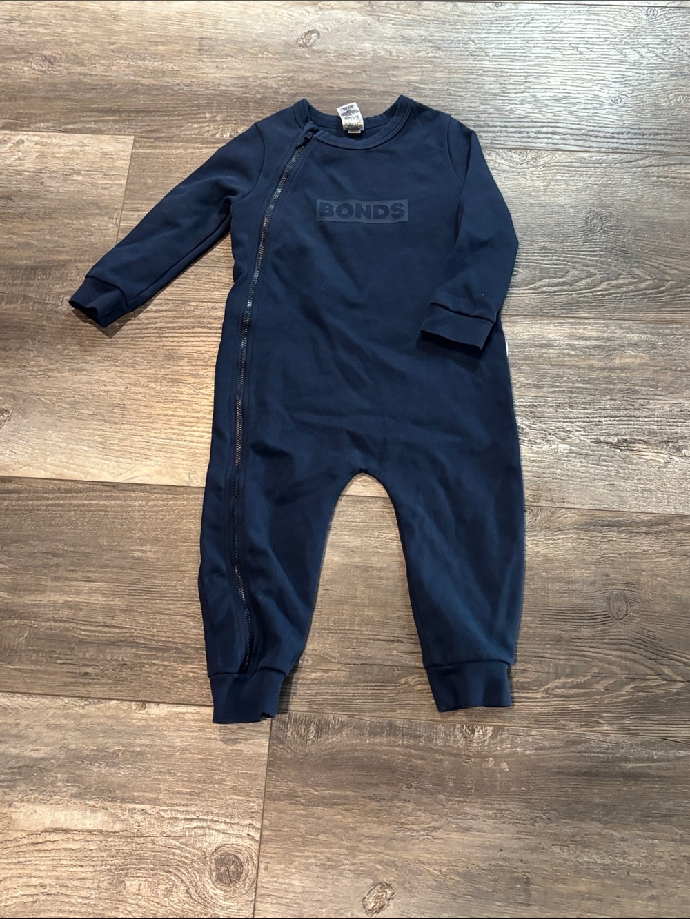 Bonds Navy Zipped Kids One-Piece Romper